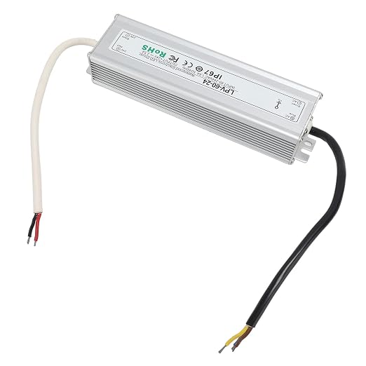 LPV LED Driver IP67 LED Power Supply Transformer, 24V DC Output, 85–264V AC - Image 2