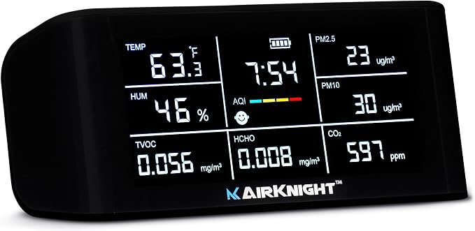 AirKnight Premium Indoor Air Quality Monitor Indoor & Air Quality Sensor. VOC by AirKnightMonitoring