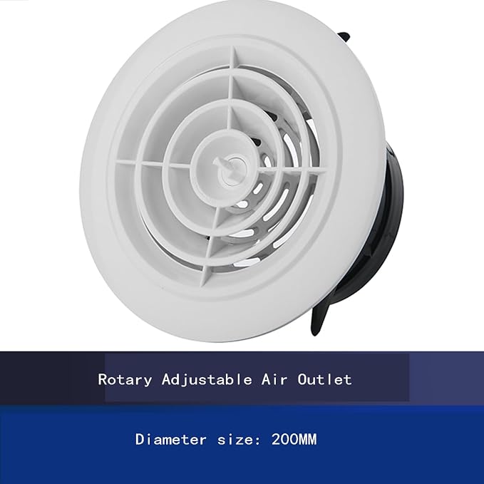 ABS Round Fresh Air Outlet, High-Efficiency Fresh Air System Accessories - Image 2