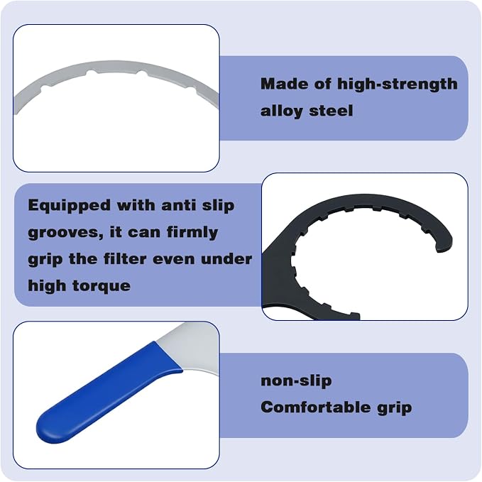 4.6/6/8-Inch Fuel Filter Wrench Set Compatible - Image 6