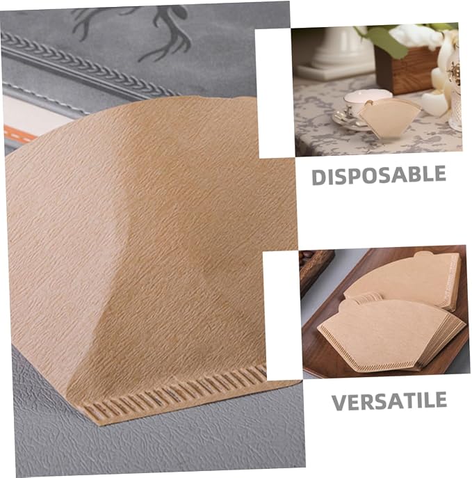 Luxshiny 200pcs Unbleached Disposable Coffee Filters - Image 3