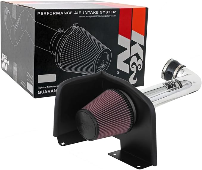 K&N Cold Air Intake System: High-Flow Air Filter, Increase Performance & by KNEngineeringInc