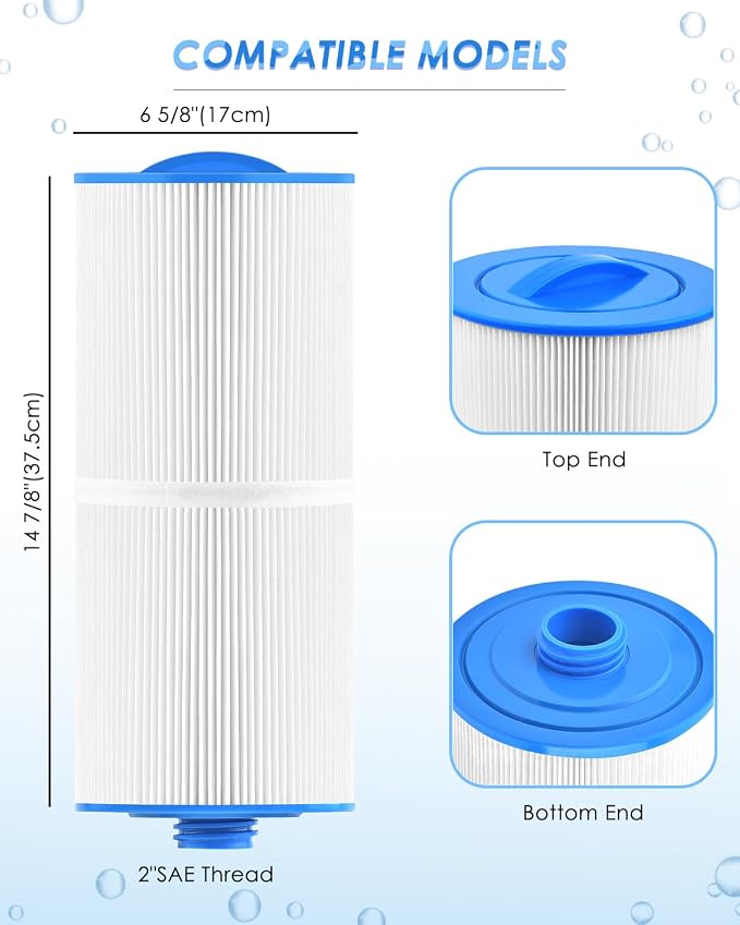 PACETAP Spa Filter Replaces for Unicel 6CH-960, 2 Pack Hot Tub Filter - Image 2