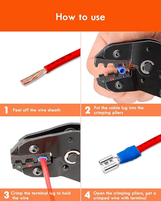 300PCS Wire Connectors Kit, Male and Female Spade Connectors, 17 Types - Image 5