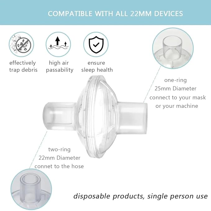 Universal CPAP Inline Filter, CPAP Air Filter - Image 5