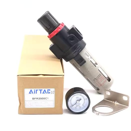 Compressed Air Pressure Filter Regulator Airtac BFR3000-C 3/8'' NPT 0-140 PSI - Image 6