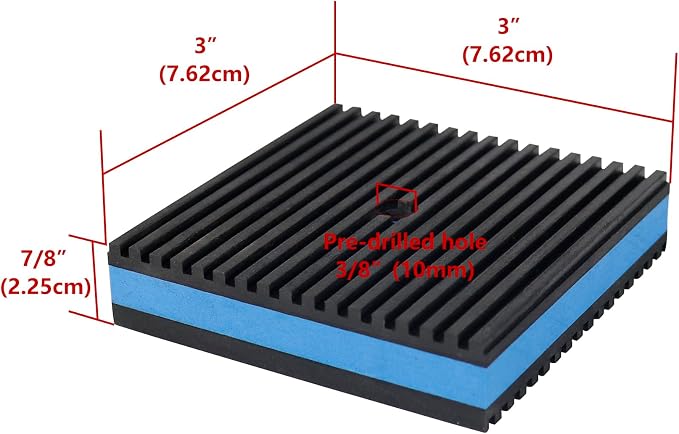 LBG Products Anti Vibration Pads, Washer and Dryer, Treadmills, Air Conditioner - Image 2