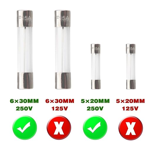 250pcs Quick Blow Glass Tube Fuse Assorted Kit 250V fuses 0.5A, 250V 2A - Image 6