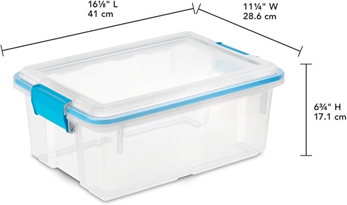 Sterilite 6-Pack Gasket Box, Weather-Resistant Storage Bins - Image 2