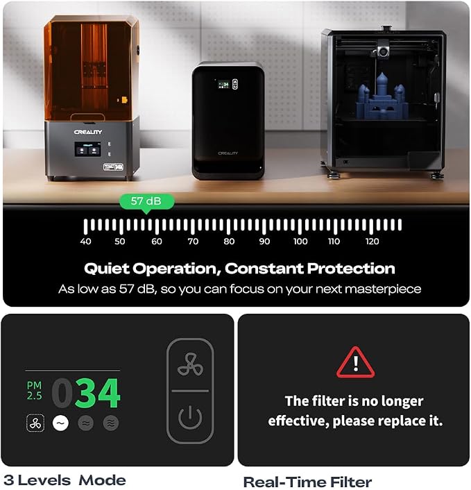 Creality Air Purifier for Resin 3D Printer, Smoke Purifier - Image 6