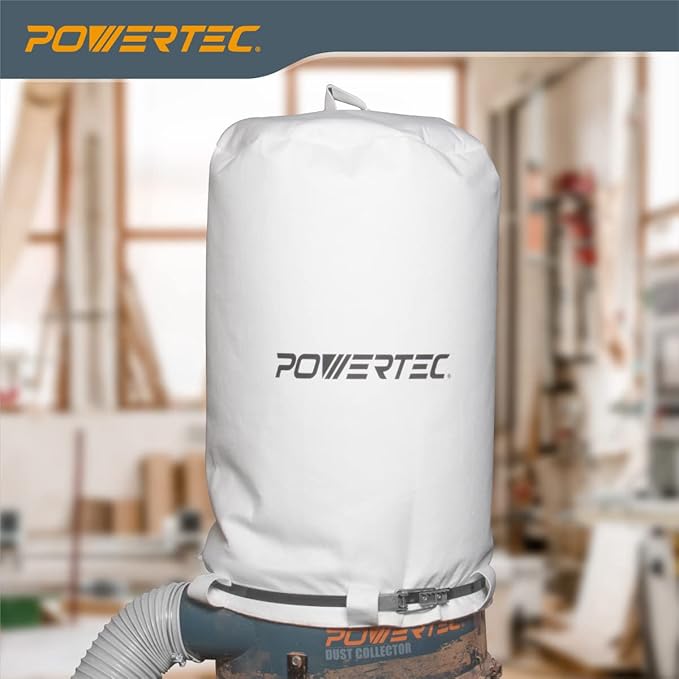 POWERTEC 70333 Dust Collector Bag, 1 Micron Filter, - Image 2