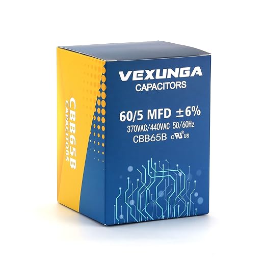 VEXUNGA 60/5 uF 60+5 MFD 370VAC or 440VAC Dual Run Start Round A/C Capacitor - Image 5