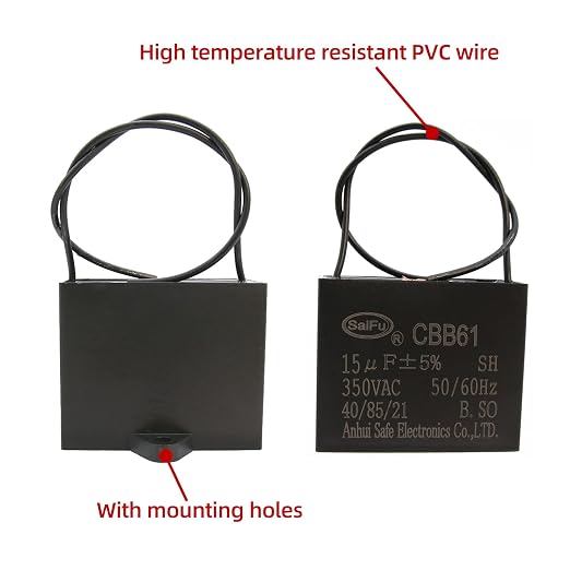 CBB61 Capacitor 15uf 350V AC Ceiling Fan 2 Wire 50/60Hz - Image 3