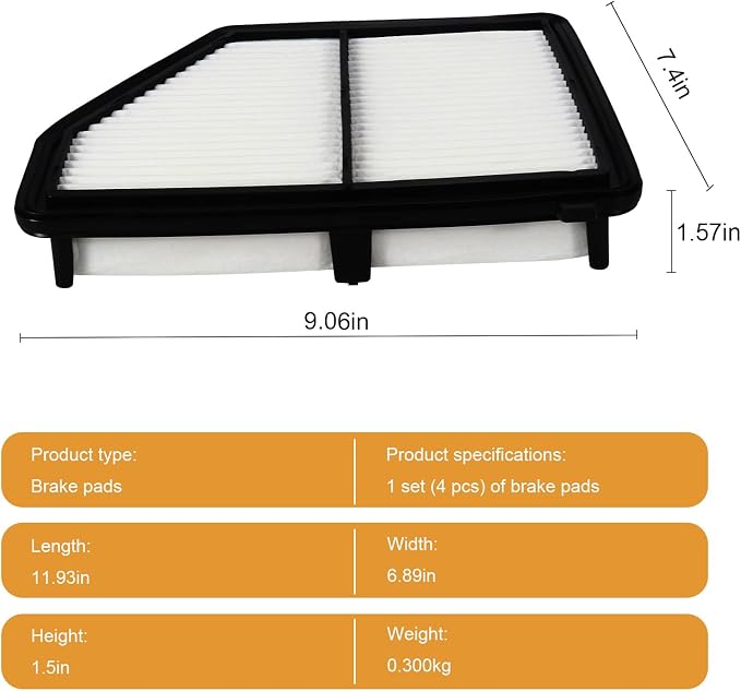 Engine Air Filter 17220-5BA-A00 Compatible - Image 6