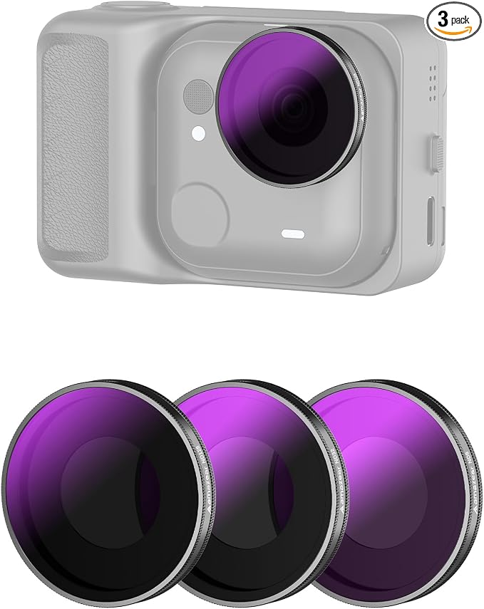 AMAZEAR ND Filters Kit for Insta360 GO Ultra Accessories, Insta 360 ND8 ND32 by YourProPhotoGear
