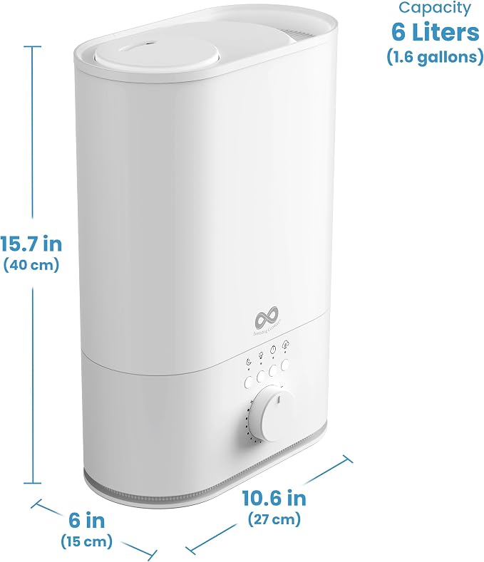Everlasting Comfort 6L Humidifier Large Room, High Mist Output 60 HR Runtime - Image 8