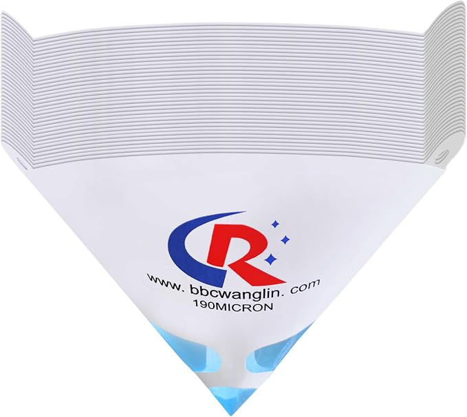 50 Pack of Paint Strainers, Paint Filter Strainer Paper Cone by CRCHRWLIN