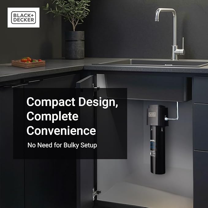 BLACK+DECKER Undersink Water Filter 10’’ | Reduces CHLORAMINE, Bad Taste - Image 5