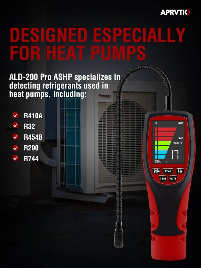 Refrigerant Leak Detector for Air Source Heat Pumps, Aprvtio ALD-200 PRO ASHP - Image 2