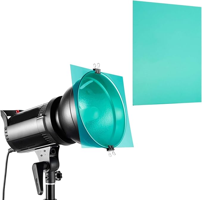 Lystaii 9pcs Gel Light Filter Color Correction Colored Overlays Transparent - Image 5