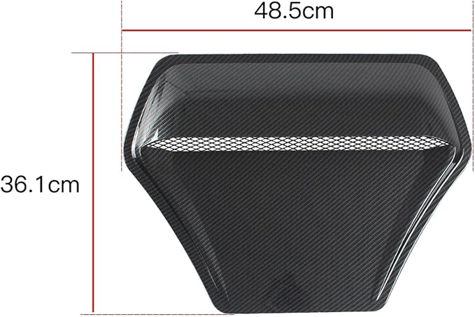 Car Hood Engine Air Outlet Vent Cover Trim Air Flow Intake Cover Trim Compatible - Image 3