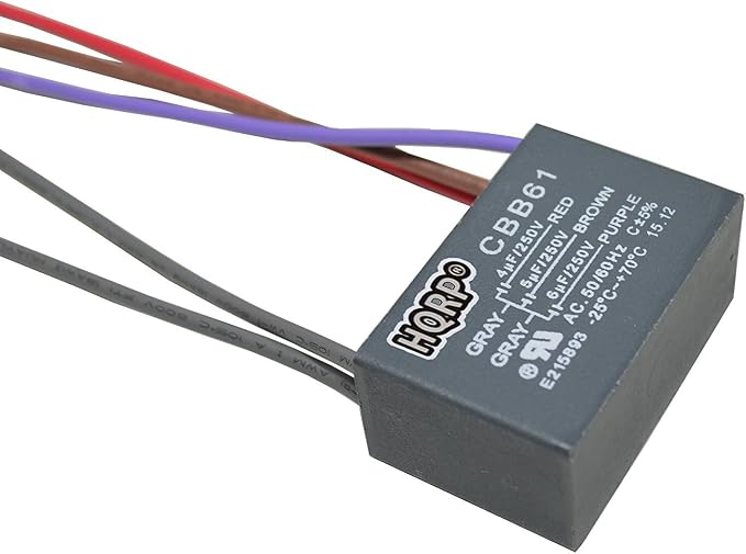HQRP Capacitor Compatible with Harbor Breeze Ceiling Fan 4uf+5uf+6uf 5-Wire UL by HQRP