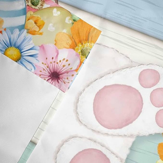 Easter Curtain Valances for Windows, Kitchen Valance Window Treatment, Spring - Image 6