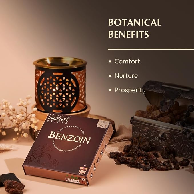 Aromafume Benzoin Incense Bricks Refill Pack 3 Trays x 9 Bricks | Styrax Extract - Image 4