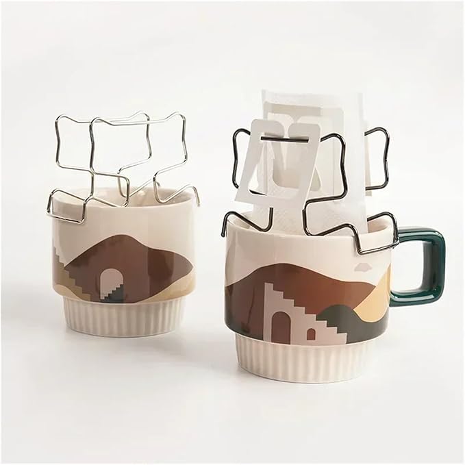 1x Coffee Filter Holder Portable Reusable Outdoor Tea Filters Dripper Baskets - Image 5