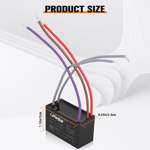 Podoy Ceiling Fan Capacitor CBB61 - Image 3