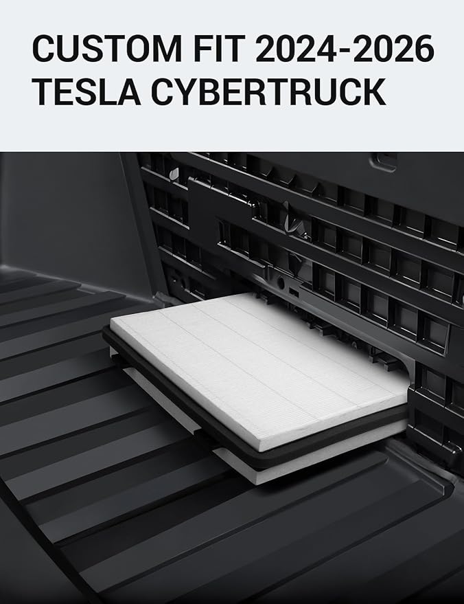 BASENOR 2026 Upgraded Tesla Cybertruck Air Filter HEPA Cabin Intake Air Filter - Image 2