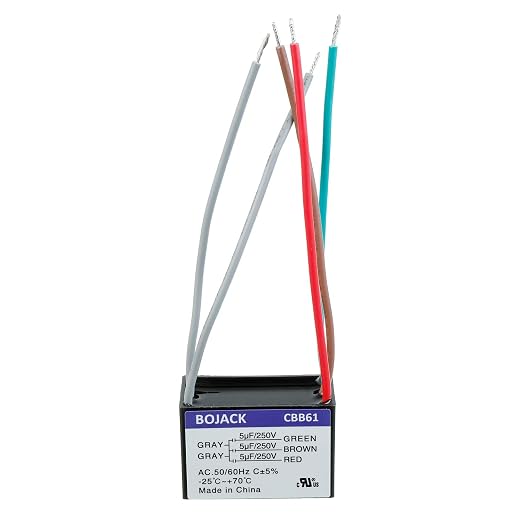 BOJACK CBB61 5+5+5uF 250V AC Ceiling Fan Starting Capacitor - Image 2