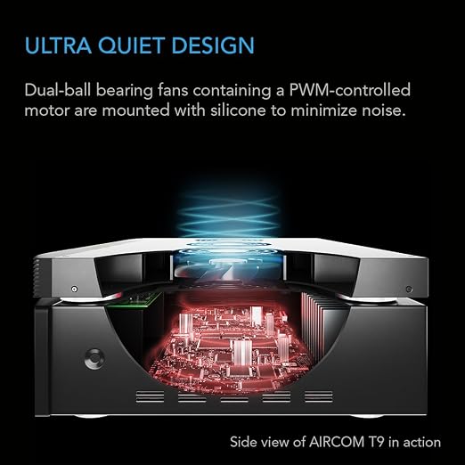 AC Infinity AIRCOM T9, Quiet Cooling Fan System 17" Top-Exhaust - Image 4