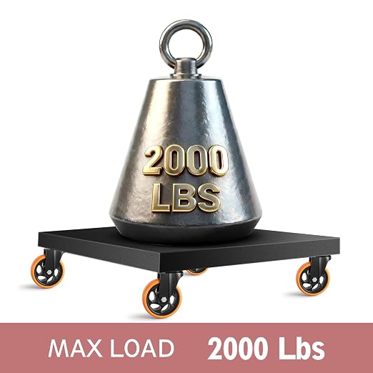 5 Inch Heavy Duty Caster Wheels, Industrial Casters Set of 4 Load 2000lbs - Image 5