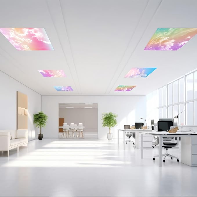Outus 6 Pcs Fluorescent Light Cover Classroom Lighting Cover - Image 3