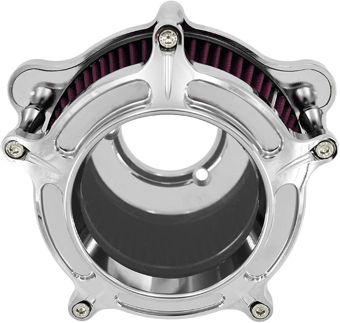 HDBUBALUS Motorcycle Air Filter Cleaner Intake Filter System Kit - Image 2