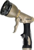 Underhill Pattern Master Gold Series Garden Water Hose Nozzle Sprayer Head, 3/4-Inch Thread Inlet, Jet Attachment 8 Spray Patterns, NG200-8S
