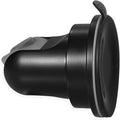 Hand held Showerhead Holder Wall Mounted with Suction Cup - Reusable- Wide Anlge Adustable Shower Hose Holder (Matte Black)