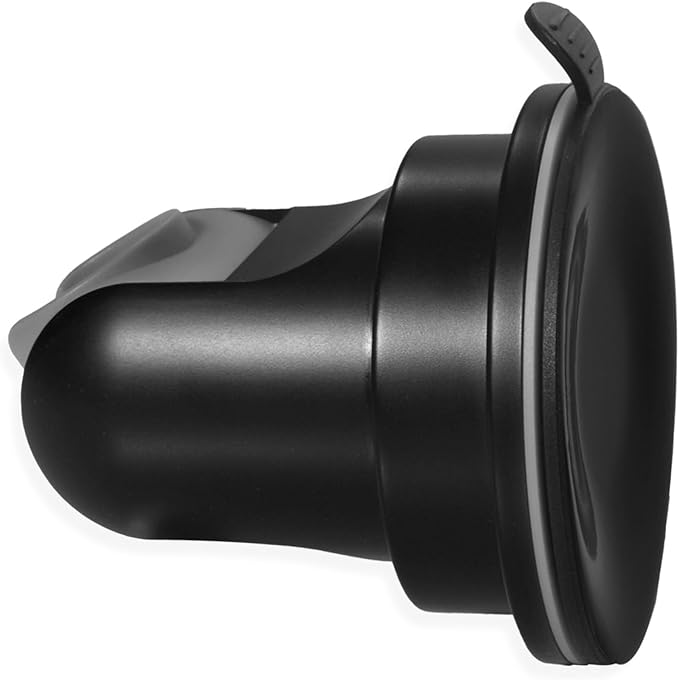 Hand held Showerhead Holder Wall Mounted with Suction Cup - Reusable- Wide Anlge Adustable Shower Hose Holder (Matte Black)