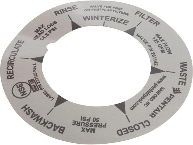 Label, Pentair PacFab 2" High Flow Valve by Unknown