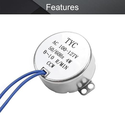 Fielect 2Pcs Synchronous Motor AC 110V 8-10RPM Turntable Motor CCW Direction 4W - Image 4