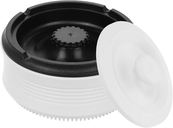 ARTIBETTER Smart Ashtray for Home and Office, Ivory White Rechargeable Auto Ash by ARTIBETTER