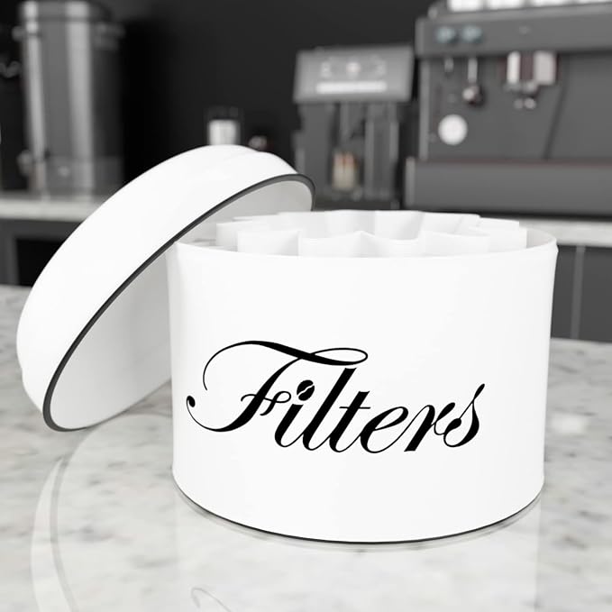 Coffee Filter Holder, Round CoffeeFilter Container - Image 8