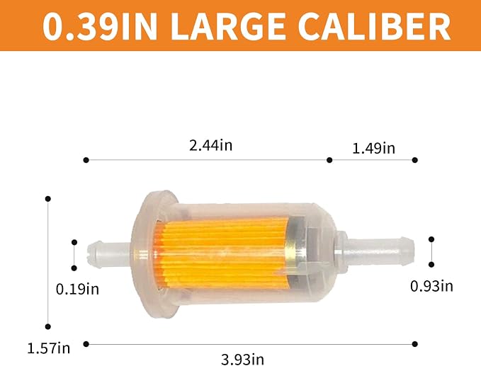2 Pcs Motorcycle Fuel Filter, High Flow Inline Diesel Gasoline Fuel Filter - Image 2