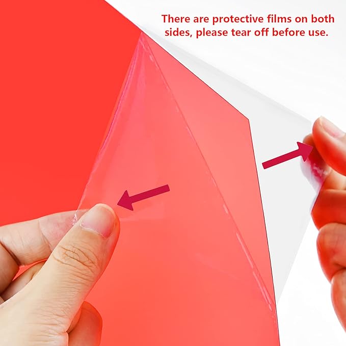 Lystaii 9pcs Gel Light Filter Color Correction Colored Overlays Transparent - Image 3