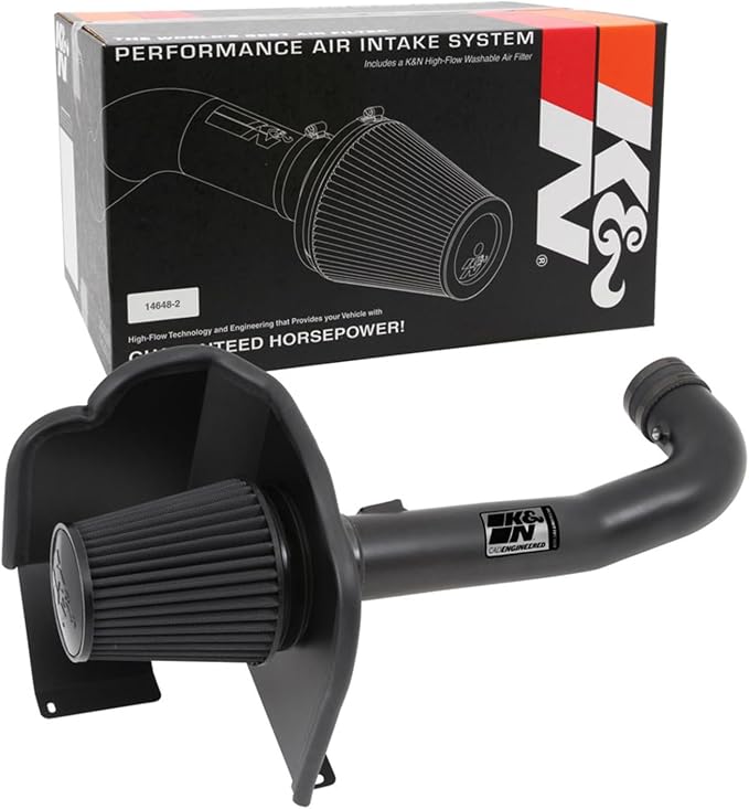 K&N Cold Air Intake System: Dry-Flow Air Filter, Increase Performance & Towing: by KNEngineeringInc