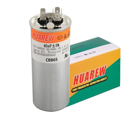40 uF MFD ±5% 370V /450 V AC CBB65 AC Motor and Fan Starting Round Capacitor - Image 4