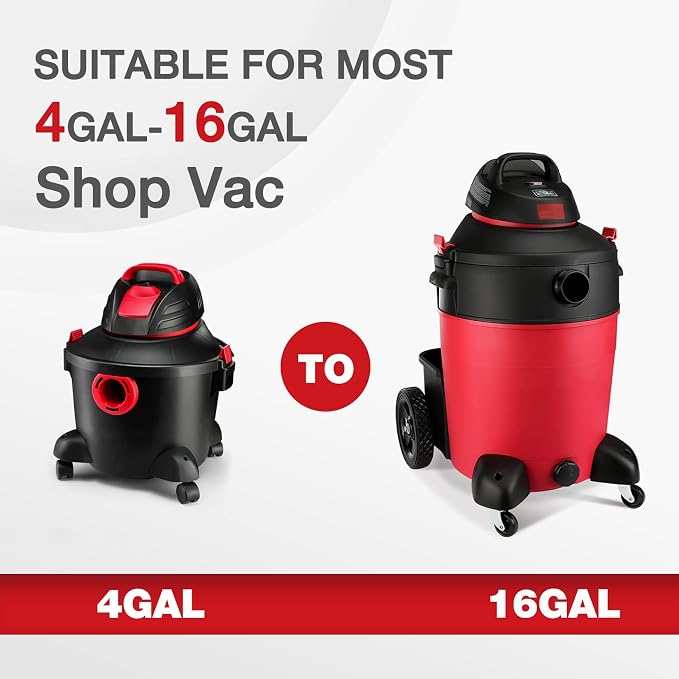 Shop-Vac High Performance 90304/90344 Cartridge Filter, Fits most 4-16 Gallon - Image 5