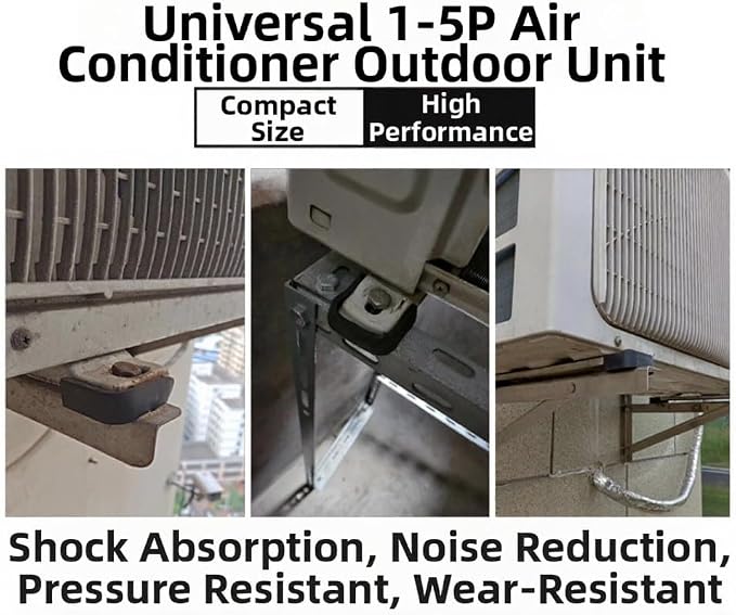 4 PCS Air Conditioner Outdoor Unit Vibration Damping Rubber Pad Foot Pad - Image 4
