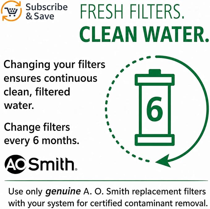 AO Smith 2.5"x10" 5 Micron Sediment Water Filter Replacement Cartridge - Image 9